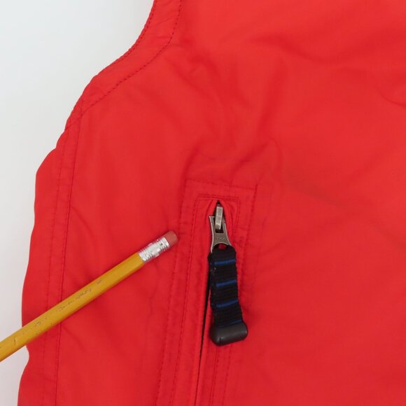 GAP Womens Extra Small XS Blue Red Reversible Zipper Down Puffer Vest 2000 Y2K - Picture 7 of 13